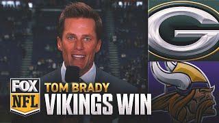 Tom Brady praises Kevin O'Connell in Vikings' 27-25 win over Packers | NFL on FOX