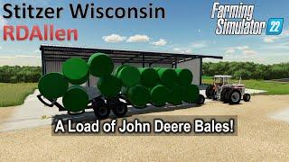 It's All John Deere Bales! | E10 Stitzer Wisconsin | Farming Simulator 22