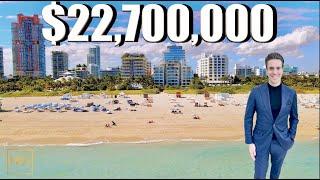 Inside a $22 Million Dollar | Oceanfront Duplex Miami Real Estate | Peter J Ancona