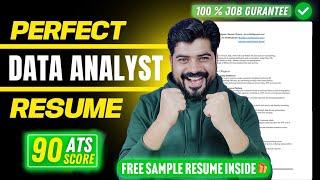 Data Analyst Perfect Resume Building Guide 2025 (Free Sample resume inside)