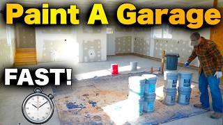 How To Paint A New Garage - FAST And EASY!