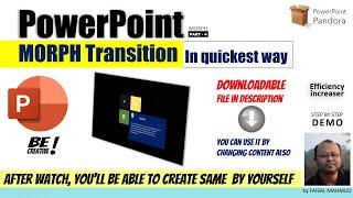 PowerPoint MORPH transition step by step - Morph 4