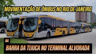 ️[ Terminal Alvorada na Barra da Tijuca ] Movimentação de Ônibus no Rio de Janeiro