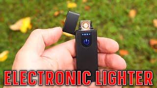 USB Flameless Electric Lighter  Windproof USB Rechargeable Touch Lighters