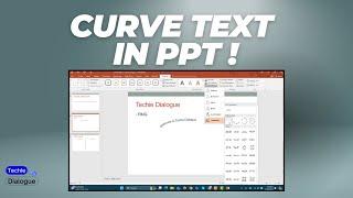 How to Curve Text in PPT