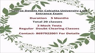 CLAT Preparation| Law Entrance Exam in Calcutta and Burdwan University| Edushine Law