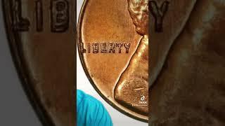 1958 wheat penny being destroyed!! #wheatpenny #coins #pennies #foryou