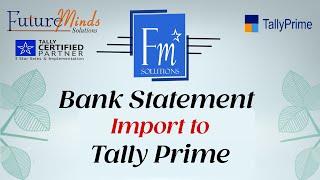 Bank Statement Import to Tally Prime