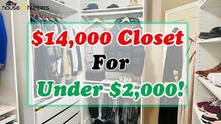 $14,000 CUSTOM CLOSET MAKEOVER | FOR UNDER $2,000! | CALIFORNIA CLOSET with IKEA PAX CLOSET HACK