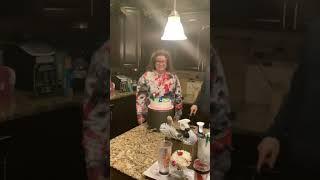 Singing happy birthday to my mom who turned 53