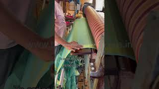 Golden Tissue lienen saree || Linen saree from manufacture || handloom saree #viral #tissuesarees