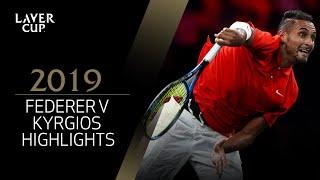 Federer v  Kyrgios Match Highlights | Laver Cup 2019