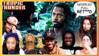HYSTERICAL NEVER GO FULL RET**D Reactions  TROPIC THUNDER (2008) Movie Reaction Compilation Mashup