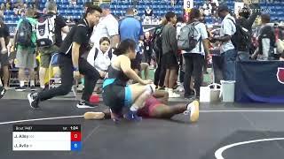 164 Lbs Round Of 64 - Jasmine Alley, Missouri Vs Jannell Avila, Iowa Efae