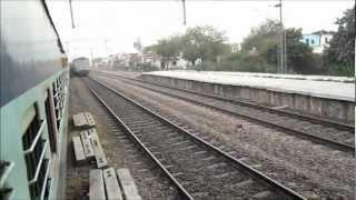 Rajdhani Blast: Very High Speed Rajdhani Express Overtakes on Indian Railways