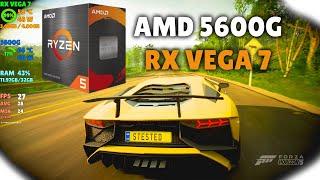 AMD 5600G RX Vega 7 - Forza Horizon 5 FULL HD FPS Test (All Graphic Modes)