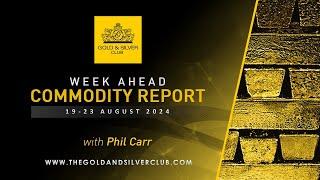 WEEK AHEAD COMMODITY REPORT: Gold, Silver & Crude Oil Price Forecast: 19 - 23 August 2024