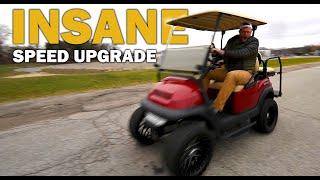 35 MPH in a GOLF CART!? Teekon Motor Conversion Kit (Club Car Golf Carts)