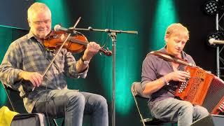 Chris Wood & Andy Cutting, opening numbers, Sidmouth Folk Festival, 09/08/24