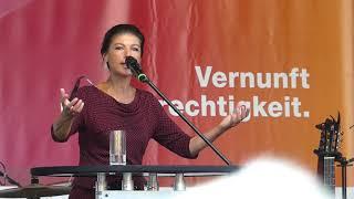 Sahra Wagenknecht Rede über Presse, Ukraine, Frieden und Willi Brandt Brandenburg Wahl 2024