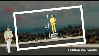 Vangaveeti Mohan Ranga 75Feet Statue Vijayawada Guntur Highway