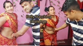 Belly punching challenge video//husband vs wife