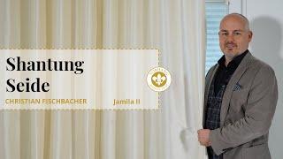 Seiden Vorhang aus Shantung Seide Jamila II von Christian Fischbacher. Edle Vorhangstoffe