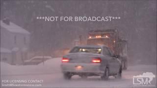 2-7-2018 Saratoga Springs, New York- Evening Heavy Snowfall