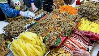 crazy skill!  Korean master grandma’s Kimbap / Korean street food