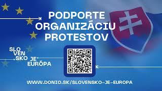  SLOVENSKO JE EURÓPA - protest 7. 3. 2025, Bratislava, naživo - Mier Ukrajine | Aktuality