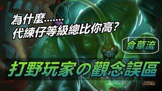 LOL 英雄聯盟【打野JUNGLE教學】為什麼代練仔等級總比你高？打野玩家常見的觀念誤區！ #LOL#英雄聯盟#木魚仔