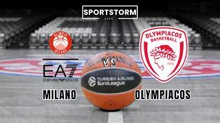 LIVE: EA7 Emporio Armani Milano vs Olympiacos BC | Euroleague Round 18 Live