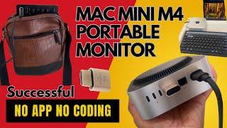 Mac Mini M4 Setup: Portable with Just an iPad as Monitor! No Code No App Mac Mini Travel Setup