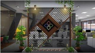 Latest Wooden & Metal Divider Partition | Modern Drawing Room Partition Design | Jv Interior