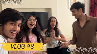 Reel ke peeche ka struggle ‍ - VLOG 48   @TanishkaBahl @bharatchandak11 @ananyasharmamusic_