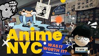 my first Anime NYC! $$$ expensive but what happened?    artist alley vlog