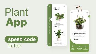 Plant App - Flutter UI -speed code