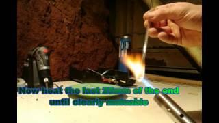 Blow a glass bubble in two minutes with a 6mm borosilicate tube