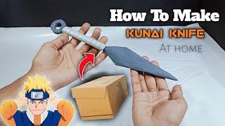 How to make a Kunai Knife (Naruto) with cardboard | diy Naruto kunai