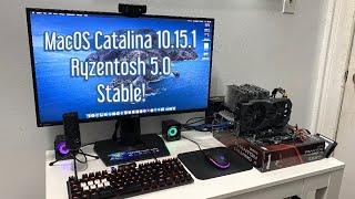 AMD Ryzentosh Running MacOS Catalina 10.15.1 Stable Update (Ryzentosh 5.0 Guide Coming Soon)