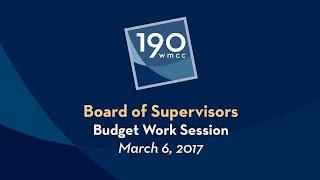 Board of Supervisors Work Session 3-6-2017