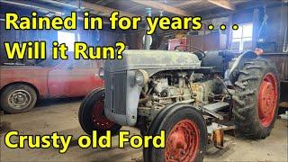 Will it Run & do Work? FREE Ford Tractor (Rained in for YEARS)