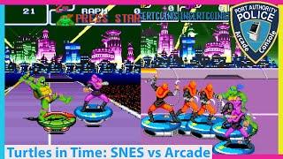 TMNT: Turtles In Time! SNES vs Arcade! Which Game Wins?