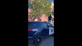 Santana Row sideshow caught on video