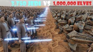 3,750 Jedi vs 1,000,000 Elves |  Ultimate Epic Battle Simulator 2