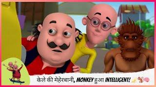 केले की मेहेरबानी, Monkey हुआ Intelligent!  | Motu Patlu | मोटू पतलू