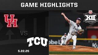 #11 Houston vs. #3 TCU (5.22.25) Highlights | 2025 Phillips 66 Big 12 Baseball Championship