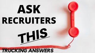 Confuse recruiters with this one question | Trucking Answers