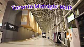 Night Walk Through Toronto's PATH Network from Front Street West & Iconic Landmarks #CityPaths