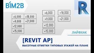 [Revit АР] Высотные отметки на типовых этажах